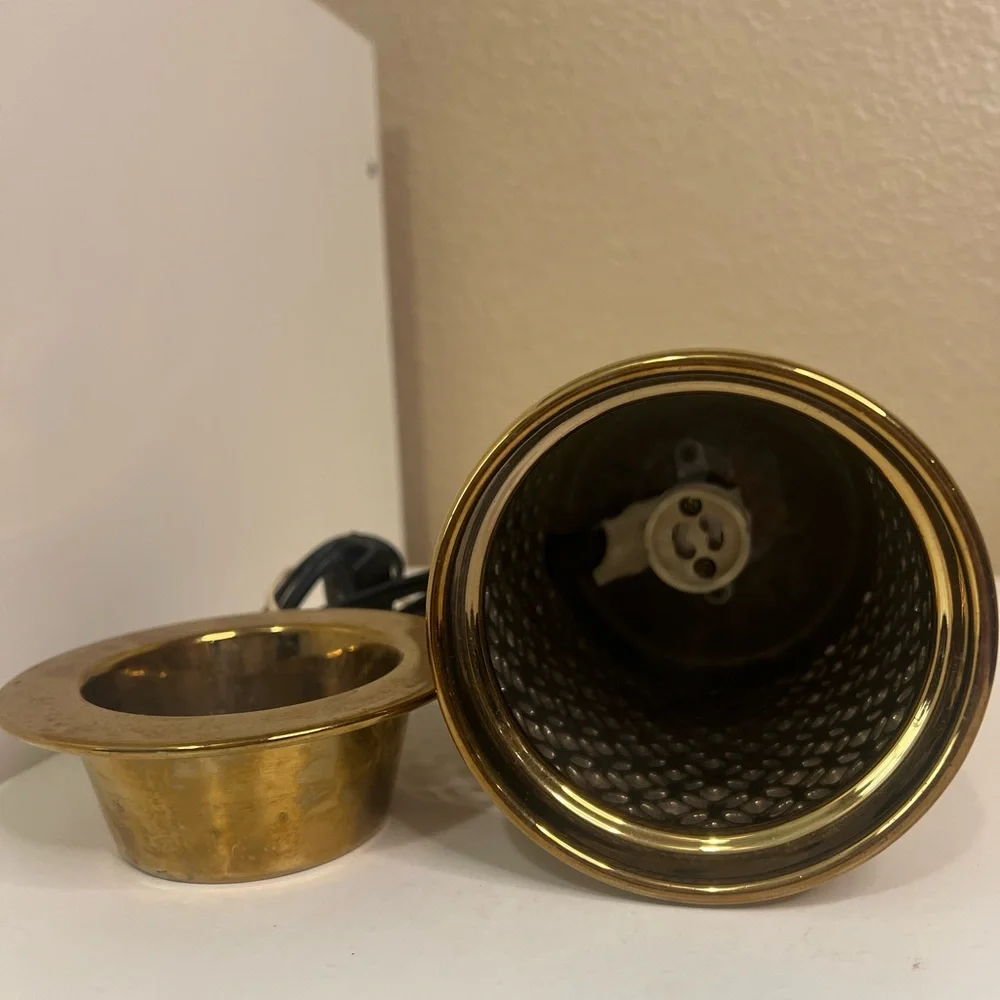 Vintage Gold Lattice Ceramic Electric Wax Warmer ✨